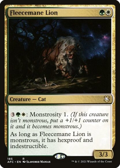 Fleecemane Lion - (185) - Magic the Gathering Forgotten Realms Commander Singles