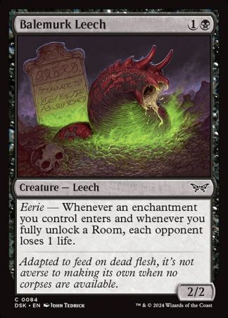 Balemurk Leech - (84) - Magic the Gathering Duskmourn: House of Horror Singles