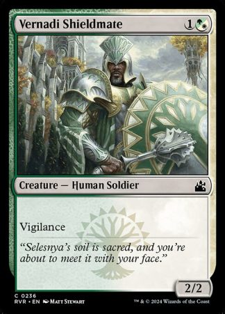 Vernadi Shieldmate - (236) - Magic the Gathering Ravnica Remastered Singles