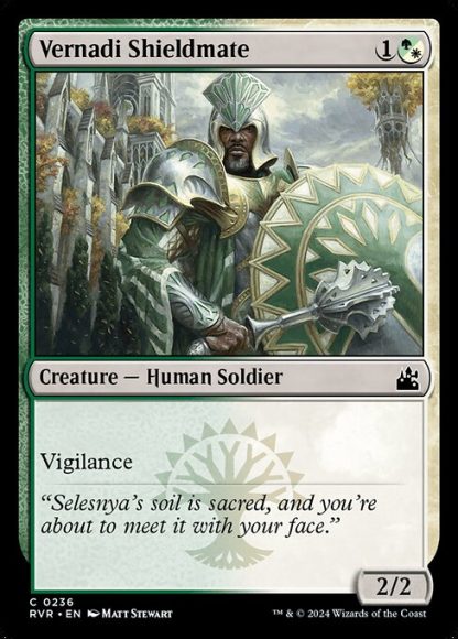 Vernadi Shieldmate - (236) - Magic the Gathering Ravnica Remastered Singles