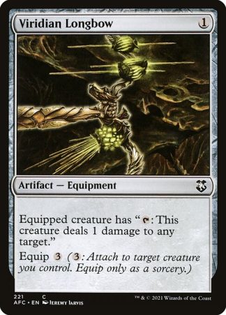 Viridian Longbow - (221) - Magic the Gathering Forgotten Realms Commander Singles