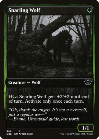 Snarling Wolf - (486) - Magic the Gathering Innistrad: Double Feature Singles
