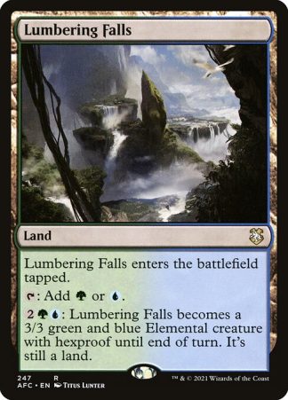 Lumbering Falls - (247) - Magic the Gathering Forgotten Realms Commander Singles