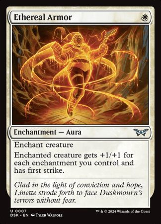 Ethereal Armor - (7) - Magic the Gathering Duskmourn: House of Horror Singles