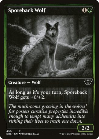 Sporeback Wolf - (490) - Magic the Gathering Innistrad: Double Feature Singles