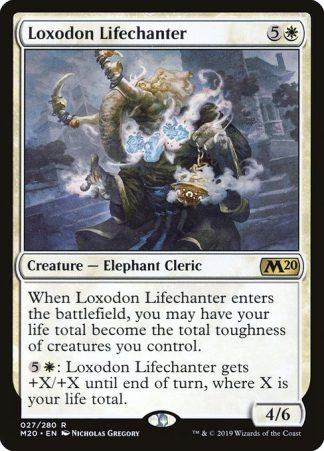 Loxodon Lifechanter - (27) - Magic the Gathering Core Set 2020 Singles