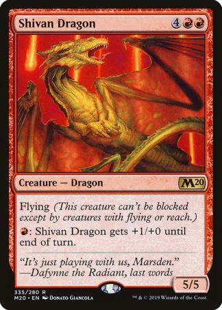 Shivan Dragon - (335) - Magic the Gathering Core Set 2020 Singles