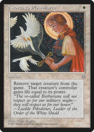 Swords to Plowshares (Light Play) - (54) - Magic the Gathering Ice Age Singles
