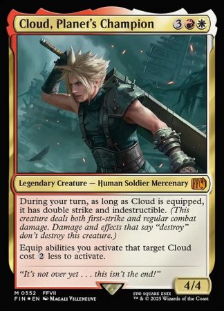 Cloud, Planet's Champion - (552) - Magic the Gathering Final Fantasy Singles